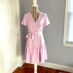 French Connection Mono Armoise Crepe Wrap Dress